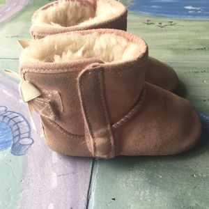 Pink Uggs Baby Size 2/3 and Baby Boden Jacket Bundle